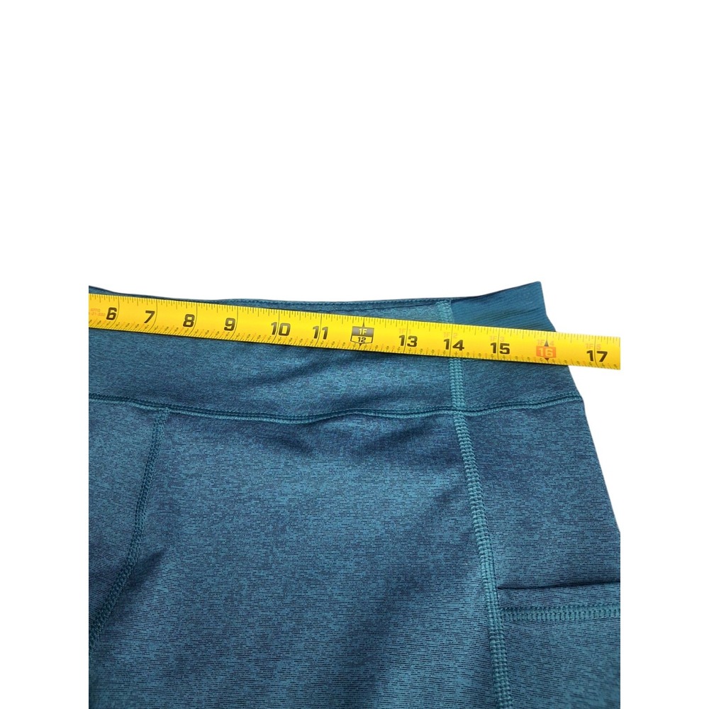 Tek Gear Women's Capri Leggings XXL Teal Athletic Workout Yoga Pants Pockets - Picture 8 of 10